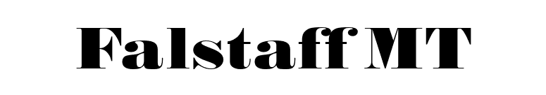 Falstaff MT font preview
