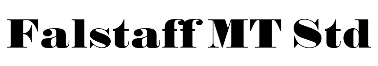 Falstaff MT Std font preview