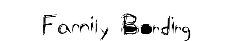 Family Bonding font preview