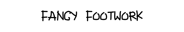 Fancy Footwork font preview