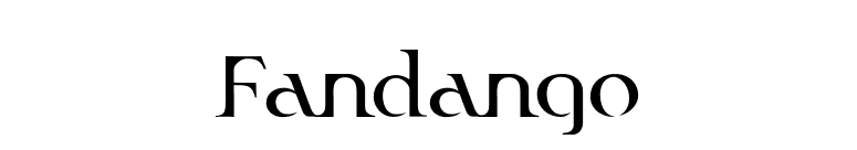 Fandango font preview