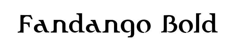 Fandango Bold font preview