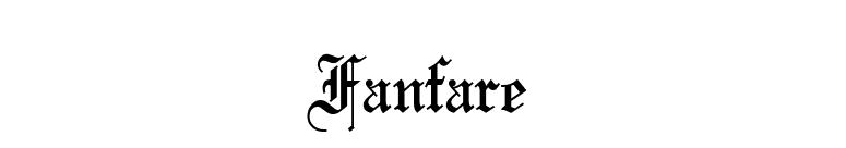 Fanfare font preview