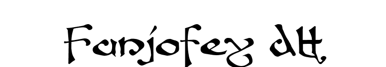 Fanjofey AH font preview