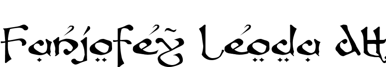 Fanjofey Leoda AH font preview
