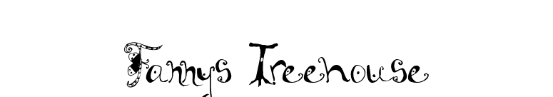 Fannys Treehouse font preview