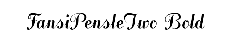 FansiPensleTwo Bold font preview