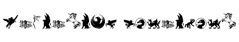 Fantastic Creatures font preview
