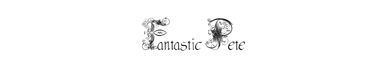 Fantastic Pete font preview