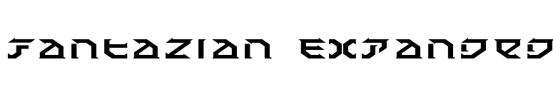 Fantazian Expanded font preview