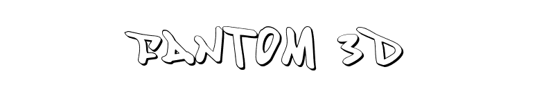 Fantom 3D font preview