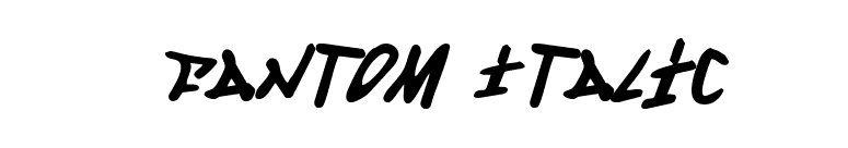 Fantom Italic font preview