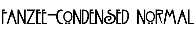 Fanzee-Condensed Normal font preview