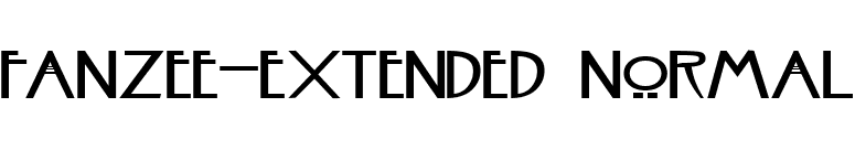 Fanzee-Extended Normal font preview