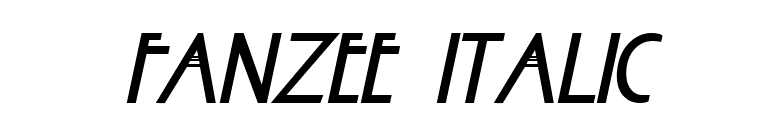 Fanzee Italic font preview