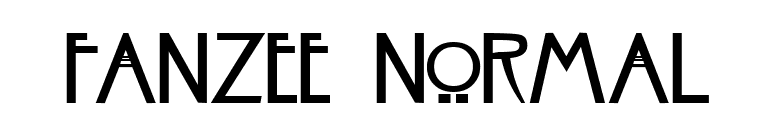 Fanzee Normal font preview