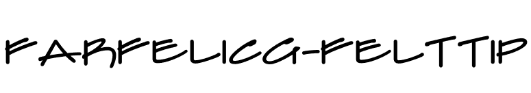 FarfelICG-FeltTip font preview