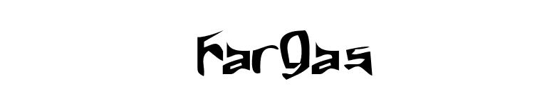 Fargas font preview