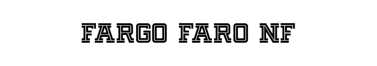 Fargo Faro NF font preview