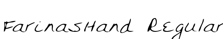 FarinasHand Regular font preview