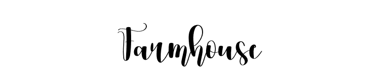 Farmhouse font preview