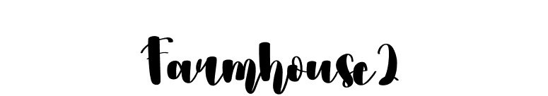 Farmhouse2 font preview