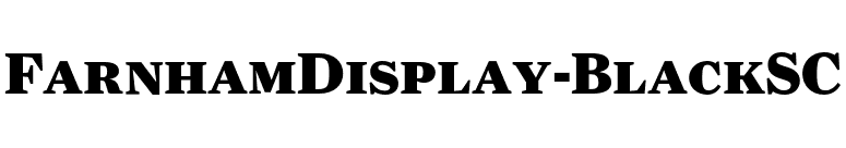 FarnhamDisplay-BlackSC font preview