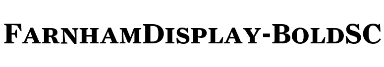 FarnhamDisplay-BoldSC font preview