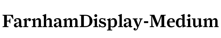 FarnhamDisplay-Medium font preview
