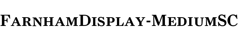 FarnhamDisplay-MediumSC font preview