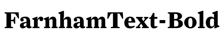 FarnhamText-Bold font preview
