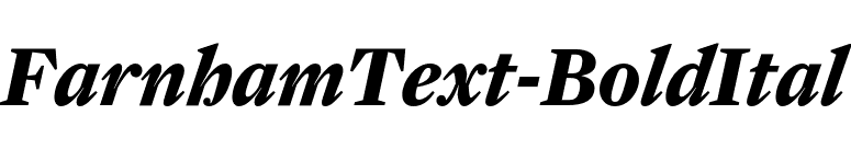 FarnhamText-BoldItal font preview