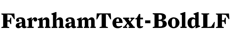 FarnhamText-BoldLF font preview