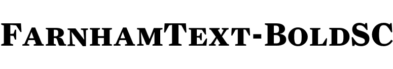 FarnhamText-BoldSC font preview