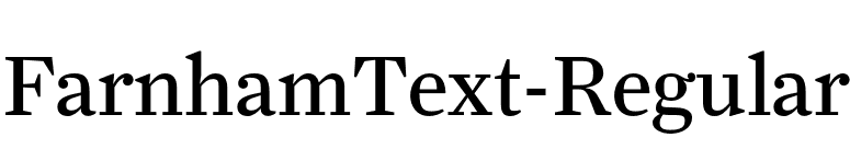 FarnhamText-Regular font preview