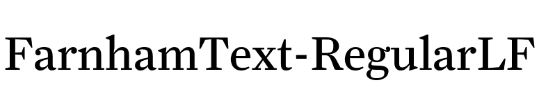 FarnhamText-RegularLF font preview