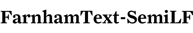 FarnhamText-SemiLF font preview
