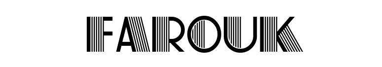 Farouk font preview