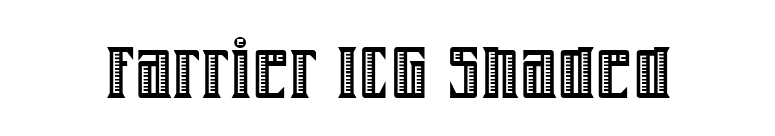 Farrier ICG Shaded font preview