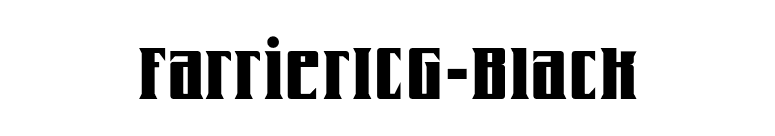 FarrierICG-Black font preview