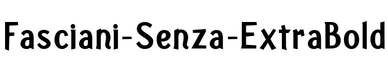 Fasciani-Senza-ExtraBold font preview