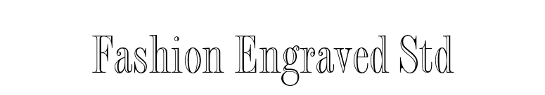 Fashion Engraved Std font preview