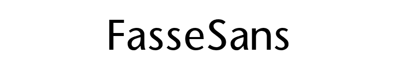 FasseSans font preview