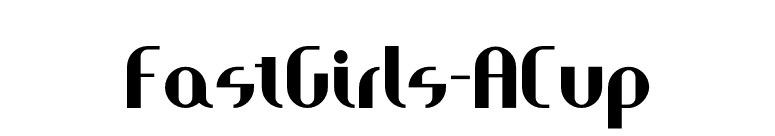 FastGirls-ACup font preview