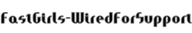 FastGirls-WiredForSupport font preview
