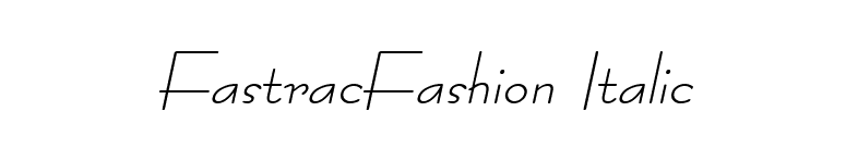 FastracFashion Italic font preview