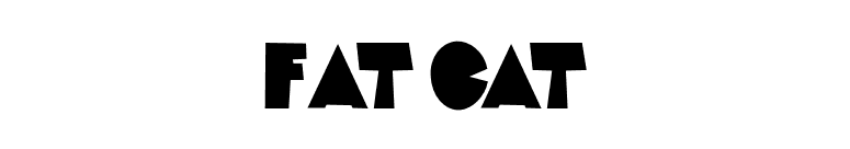 Fat Cat font preview