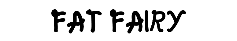 Fat fairy font preview