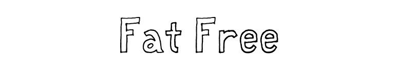 Fat Free font preview