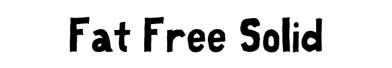 Fat Free Solid font preview